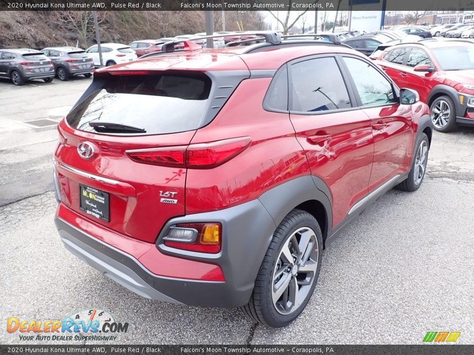 2020 Hyundai Kona Ultimate AWD Pulse Red / Black Photo #2