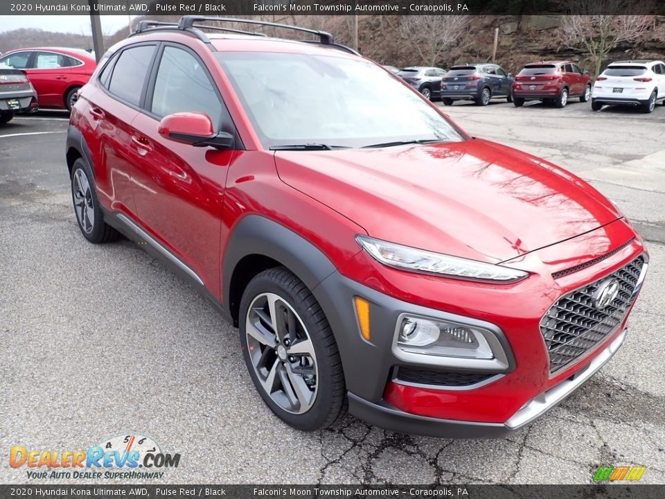 2020 Hyundai Kona Ultimate AWD Pulse Red / Black Photo #3
