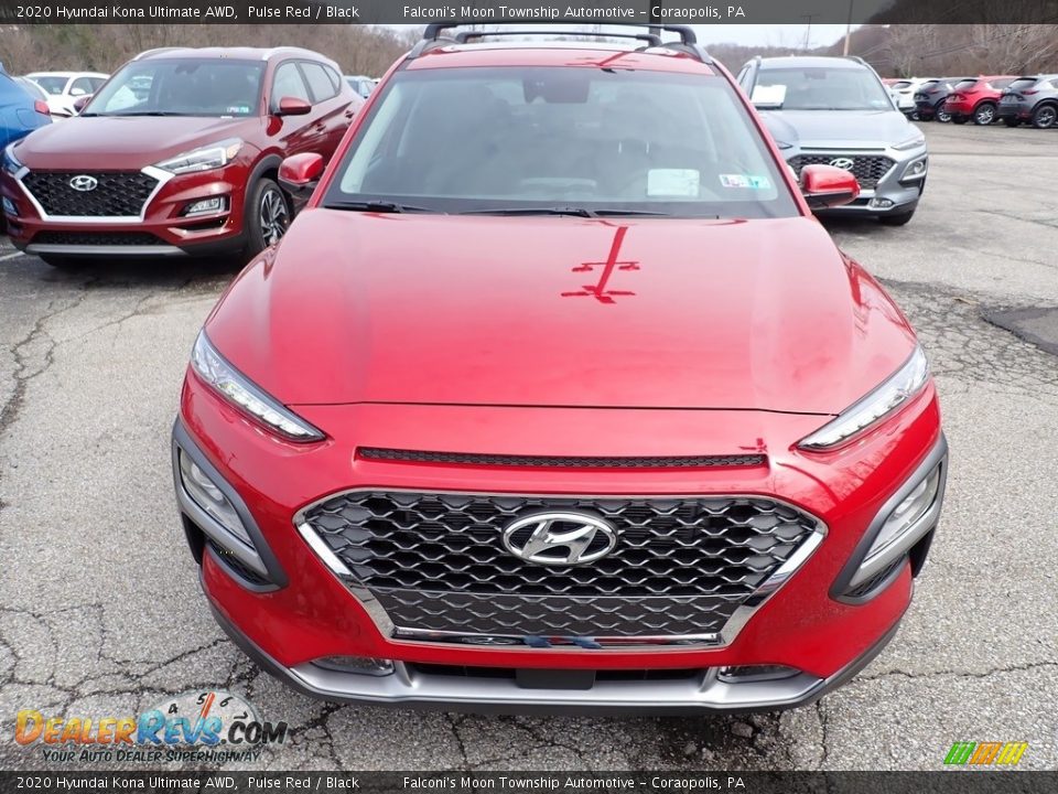 2020 Hyundai Kona Ultimate AWD Pulse Red / Black Photo #4