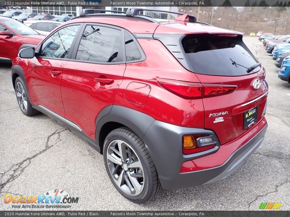 2020 Hyundai Kona Ultimate AWD Pulse Red / Black Photo #6