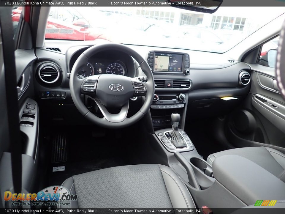 Black Interior - 2020 Hyundai Kona Ultimate AWD Photo #9