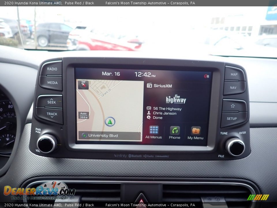 2020 Hyundai Kona Ultimate AWD Pulse Red / Black Photo #14