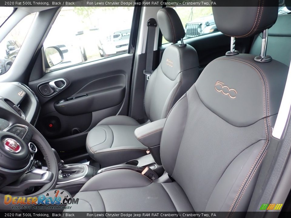 2020 Fiat 500L Trekking Black / Black Photo #10