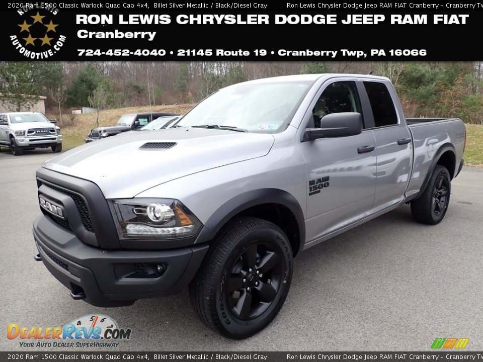 2020 Ram 1500 Classic Warlock Quad Cab 4x4 Billet Silver Metallic / Black/Diesel Gray Photo #1