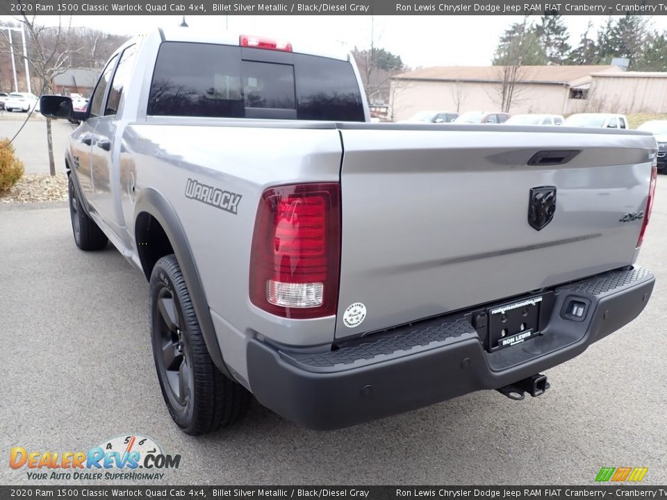 2020 Ram 1500 Classic Warlock Quad Cab 4x4 Billet Silver Metallic / Black/Diesel Gray Photo #4