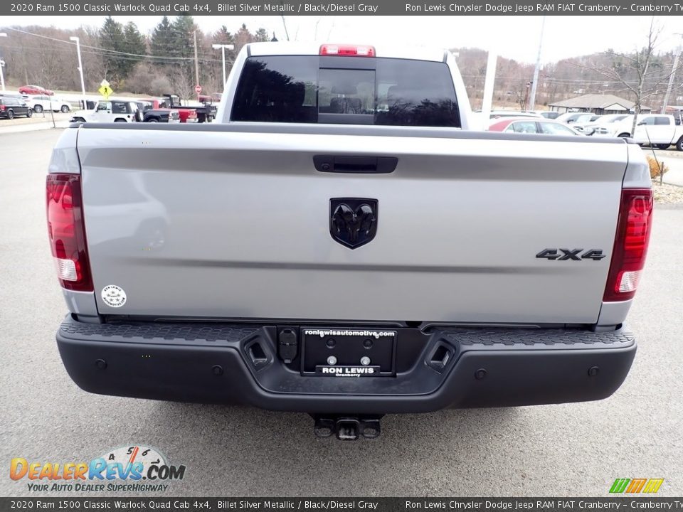 2020 Ram 1500 Classic Warlock Quad Cab 4x4 Billet Silver Metallic / Black/Diesel Gray Photo #5