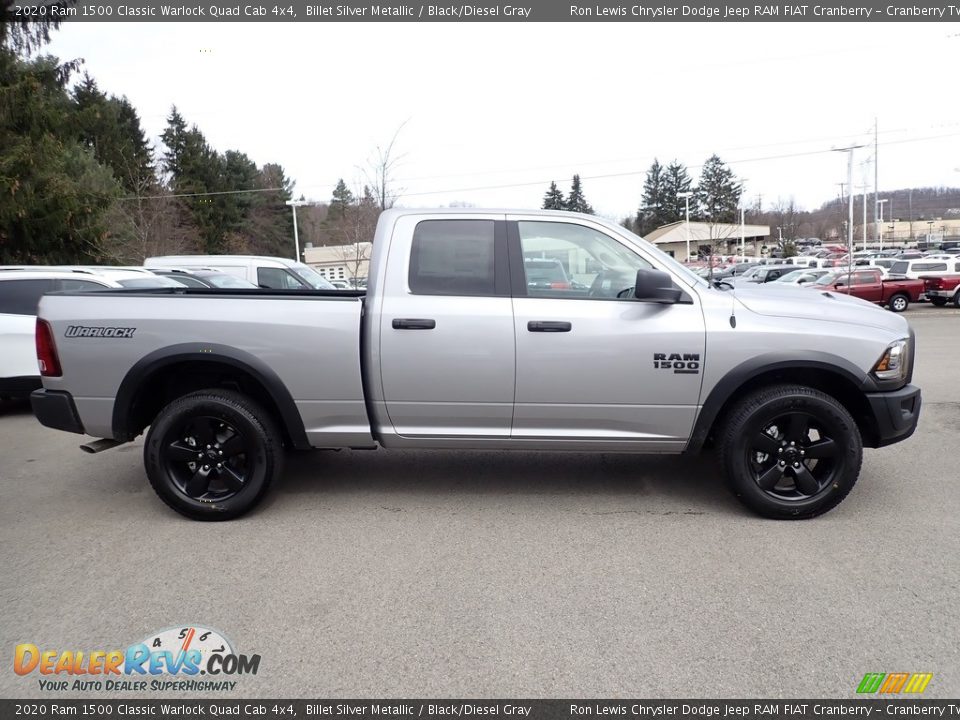 Billet Silver Metallic 2020 Ram 1500 Classic Warlock Quad Cab 4x4 Photo #7