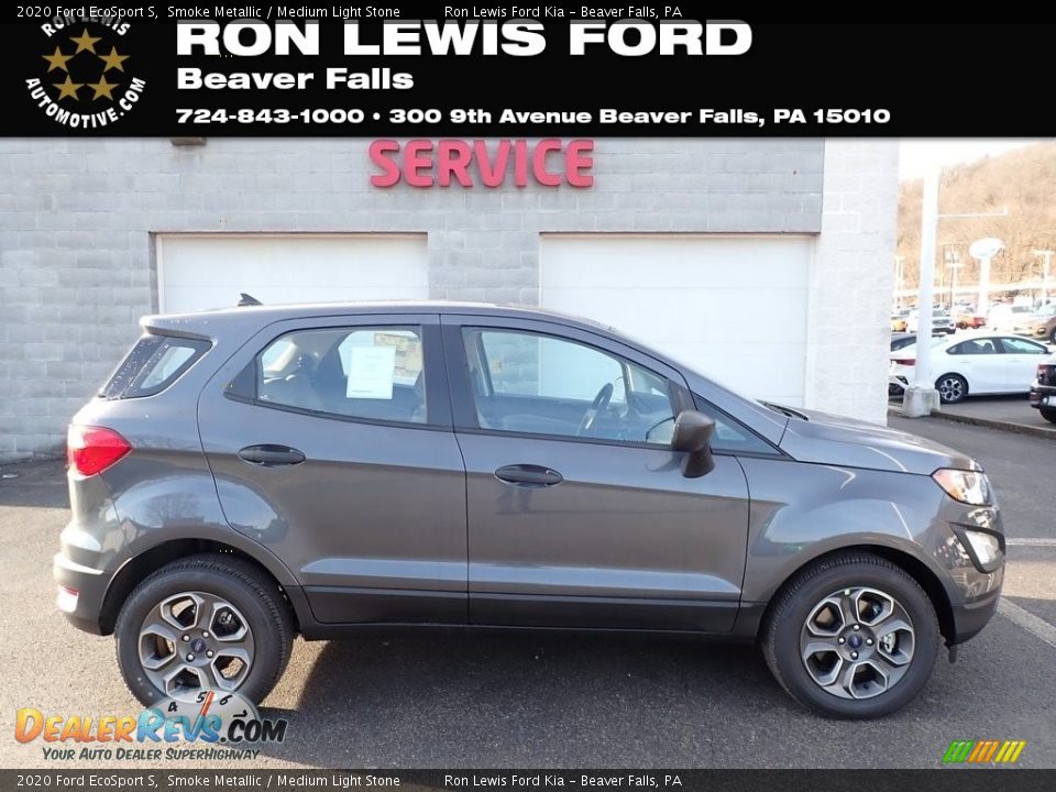 2020 Ford EcoSport S Smoke Metallic / Medium Light Stone Photo #1