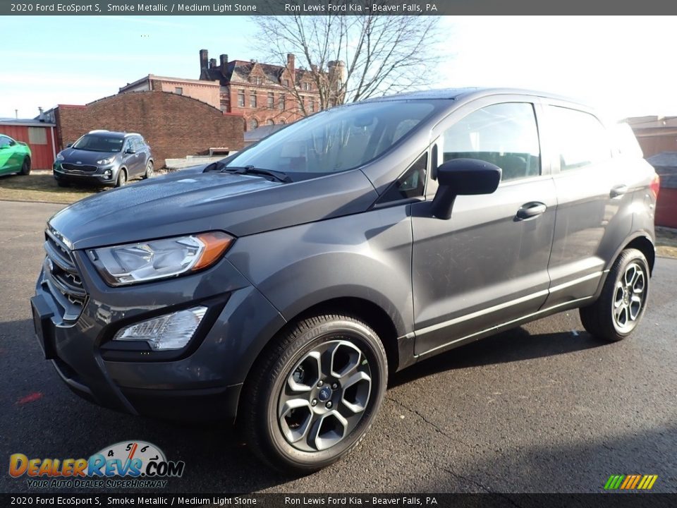 2020 Ford EcoSport S Smoke Metallic / Medium Light Stone Photo #7