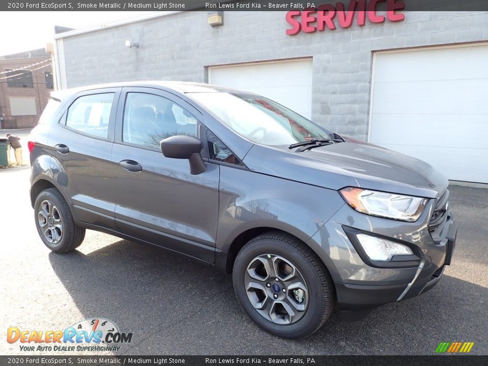 2020 Ford EcoSport S Smoke Metallic / Medium Light Stone Photo #9
