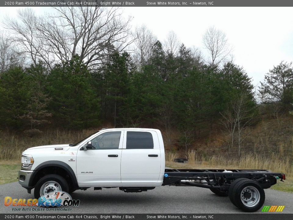 2020 Ram 4500 Tradesman Crew Cab 4x4 Chassis Bright White / Black Photo #1