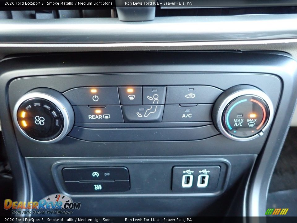 2020 Ford EcoSport S Smoke Metallic / Medium Light Stone Photo #20