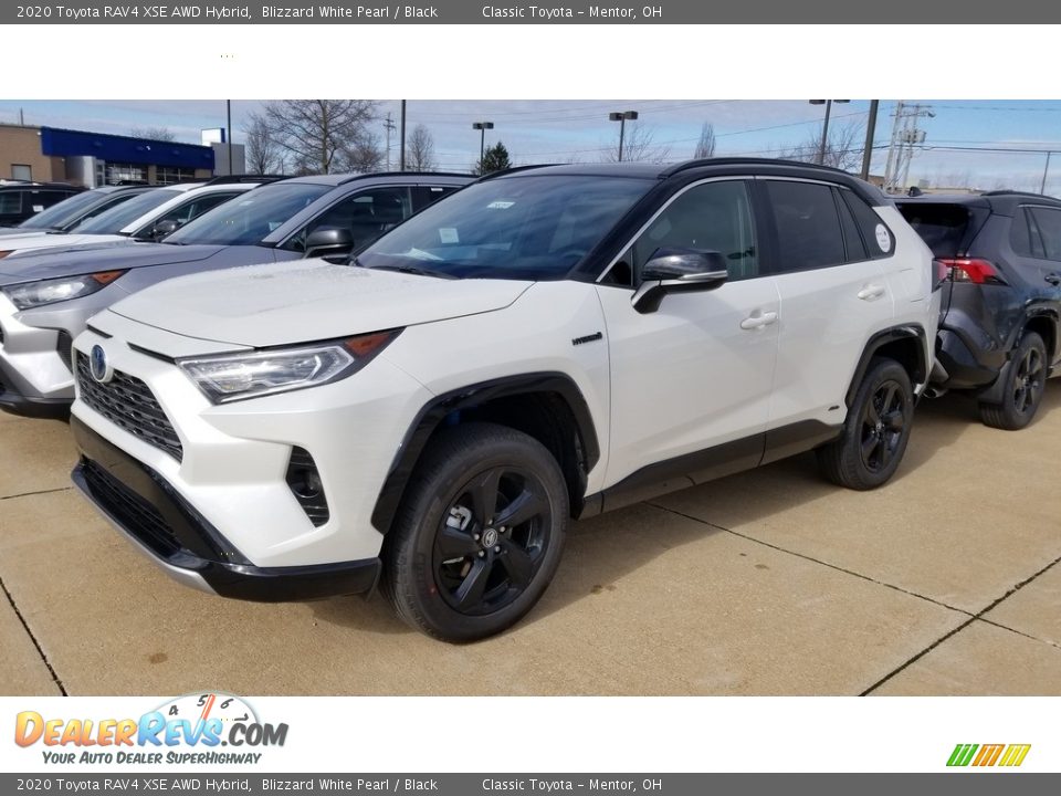2020 Toyota RAV4 XSE AWD Hybrid Blizzard White Pearl / Black Photo #1