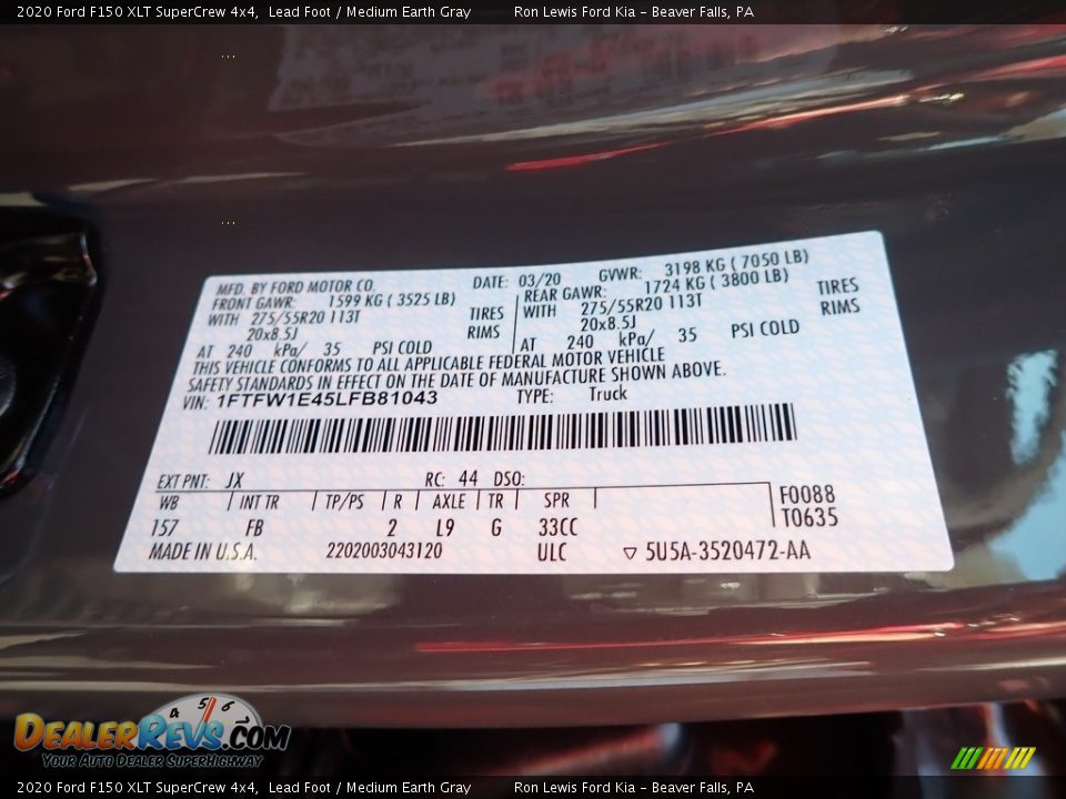 2020 Ford F150 XLT SuperCrew 4x4 Lead Foot / Medium Earth Gray Photo #11