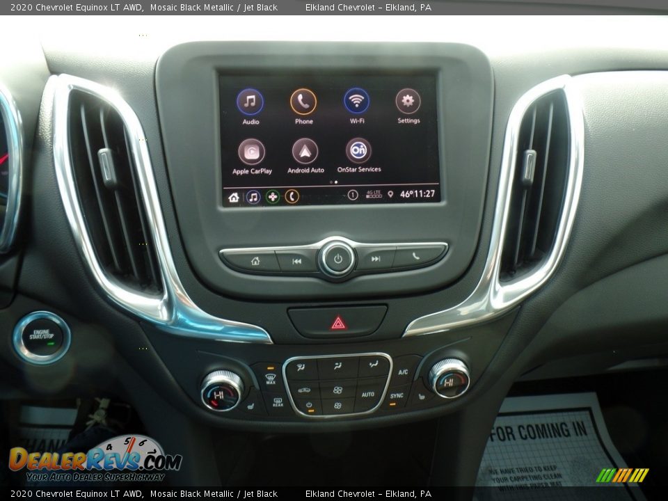 2020 Chevrolet Equinox LT AWD Mosaic Black Metallic / Jet Black Photo #24