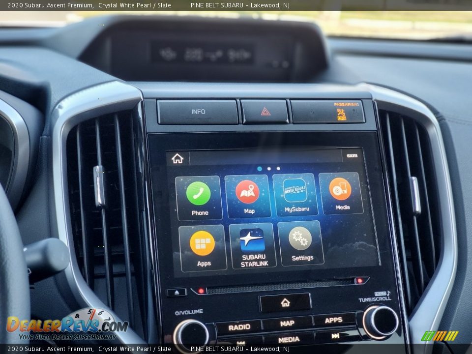 2020 Subaru Ascent Premium Crystal White Pearl / Slate Photo #7