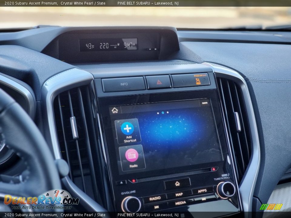 2020 Subaru Ascent Premium Crystal White Pearl / Slate Photo #12