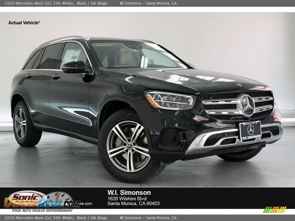 2020 Mercedes-Benz GLC 300 4Matic Black / Silk Beige Photo #1