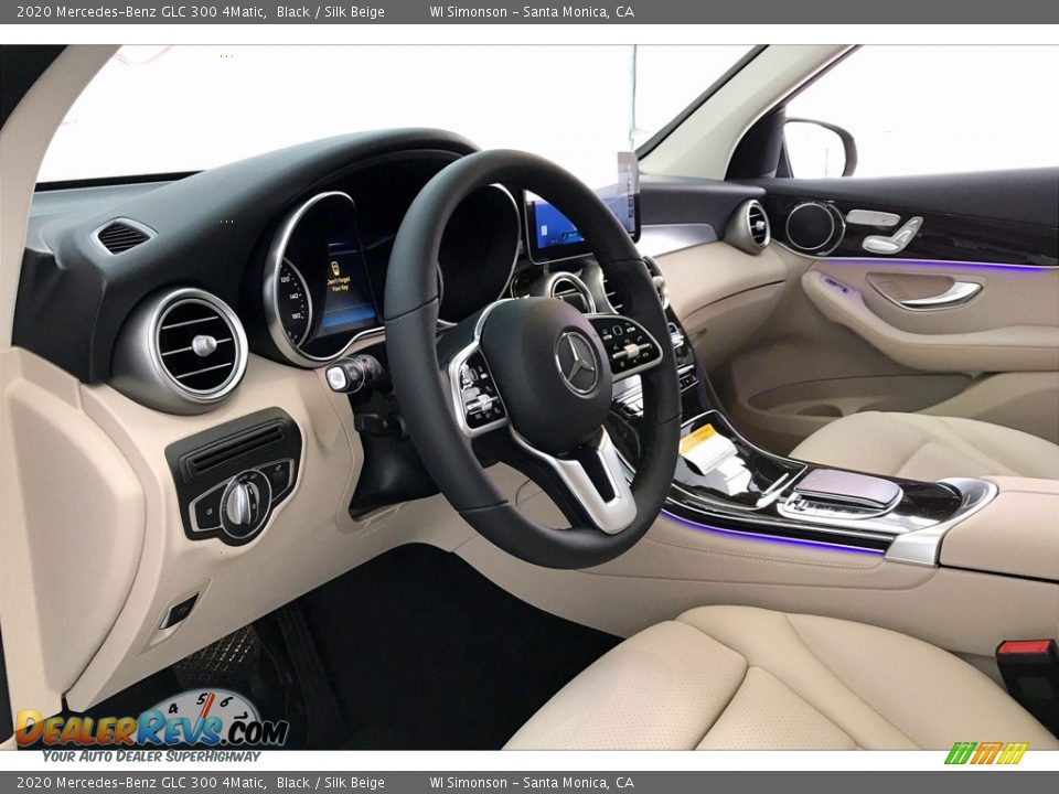2020 Mercedes-Benz GLC 300 4Matic Black / Silk Beige Photo #4