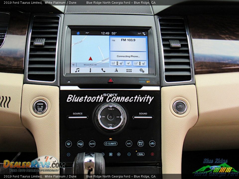 2019 Ford Taurus Limited White Platinum / Dune Photo #18