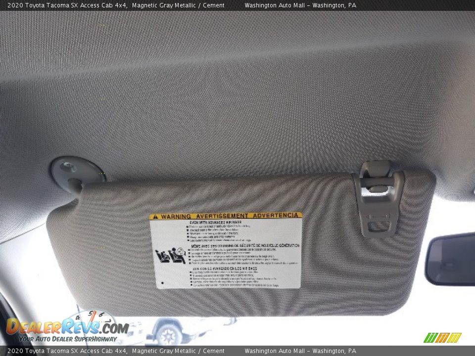 2020 Toyota Tacoma SX Access Cab 4x4 Magnetic Gray Metallic / Cement Photo #17