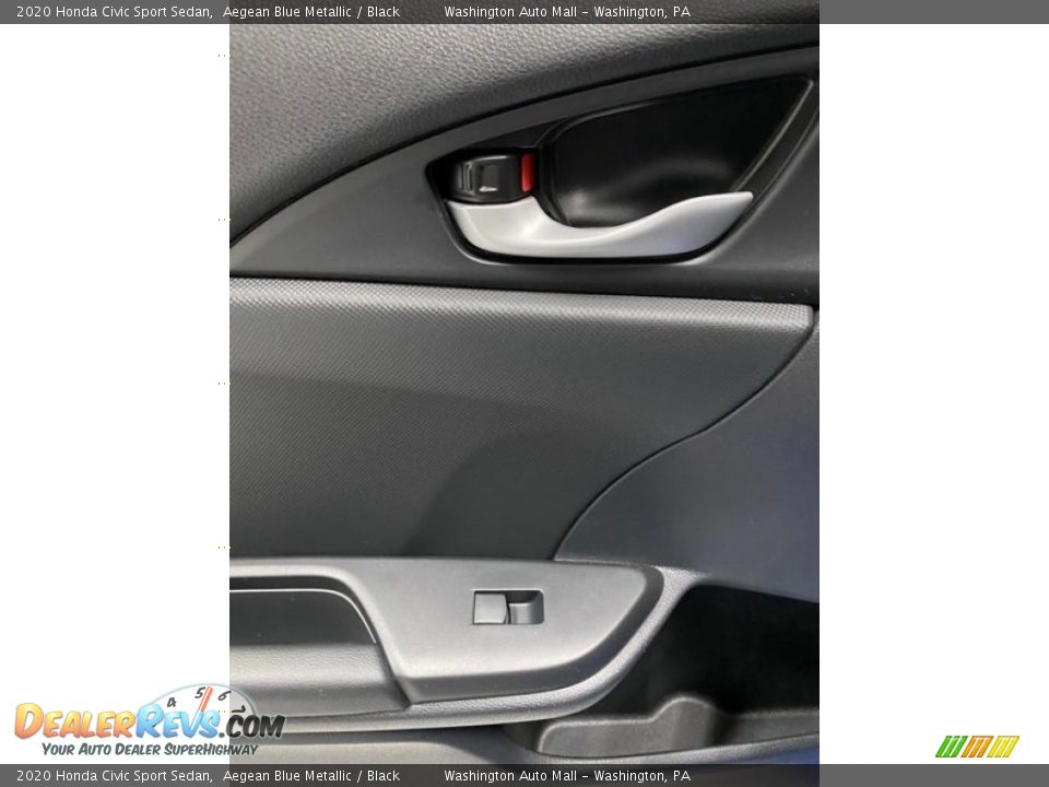 2020 Honda Civic Sport Sedan Aegean Blue Metallic / Black Photo #17