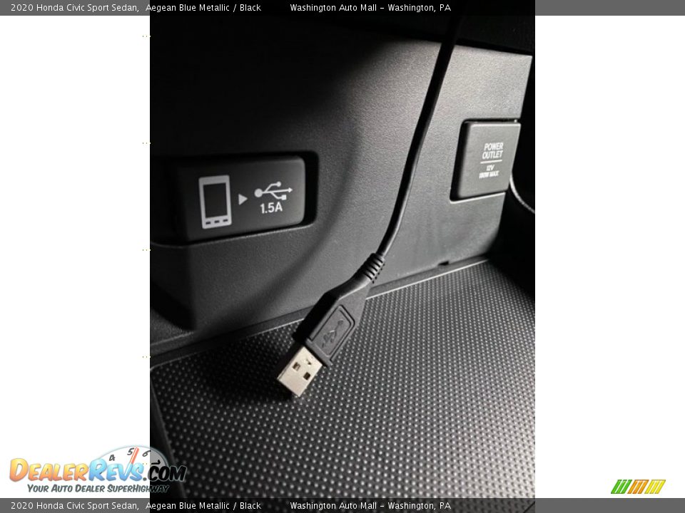 2020 Honda Civic Sport Sedan Aegean Blue Metallic / Black Photo #31