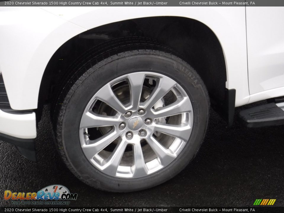 2020 Chevrolet Silverado 1500 High Country Crew Cab 4x4 Summit White / Jet Black/­Umber Photo #3
