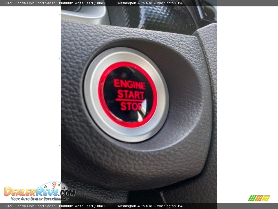 2020 Honda Civic Sport Sedan Platinum White Pearl / Black Photo #31