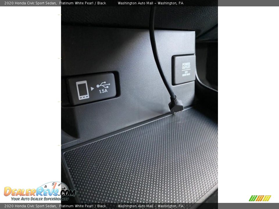 2020 Honda Civic Sport Sedan Platinum White Pearl / Black Photo #32