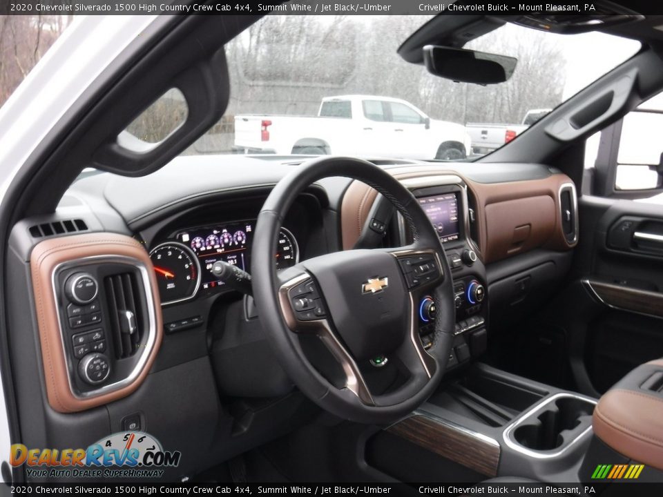 Dashboard of 2020 Chevrolet Silverado 1500 High Country Crew Cab 4x4 Photo #18