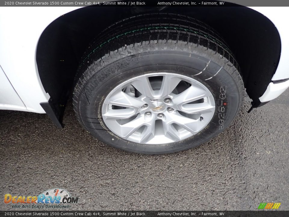 2020 Chevrolet Silverado 1500 Custom Crew Cab 4x4 Summit White / Jet Black Photo #2