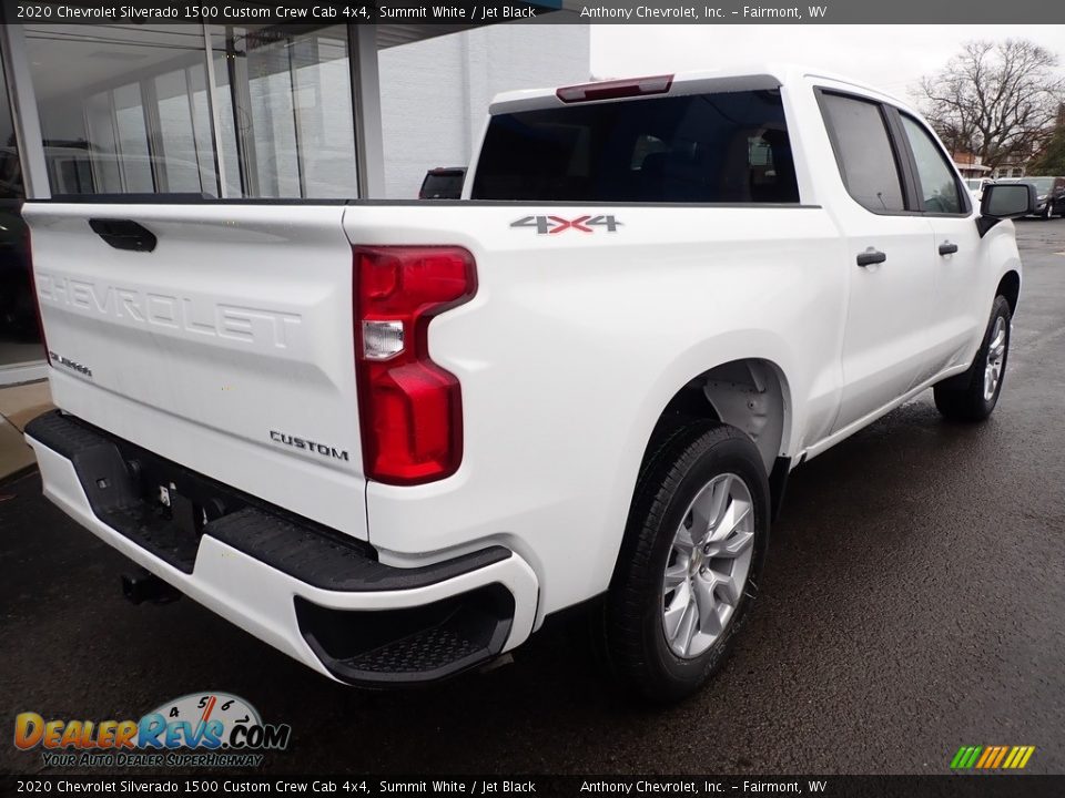 2020 Chevrolet Silverado 1500 Custom Crew Cab 4x4 Summit White / Jet Black Photo #3