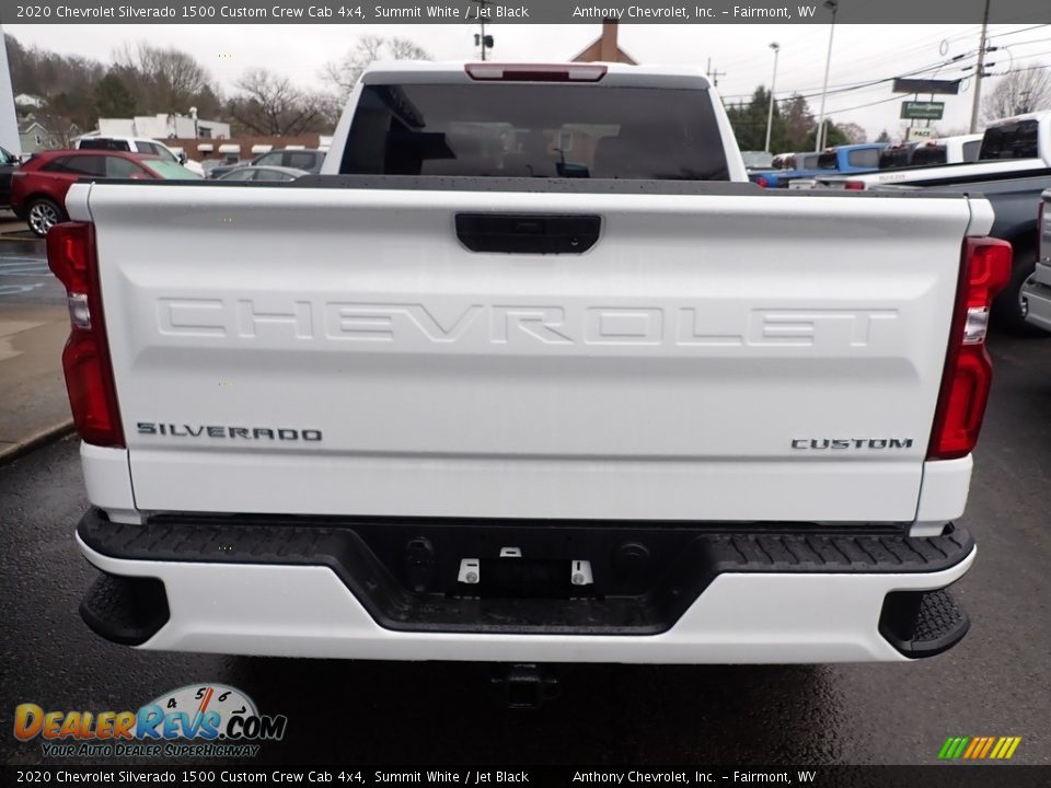 2020 Chevrolet Silverado 1500 Custom Crew Cab 4x4 Summit White / Jet Black Photo #4