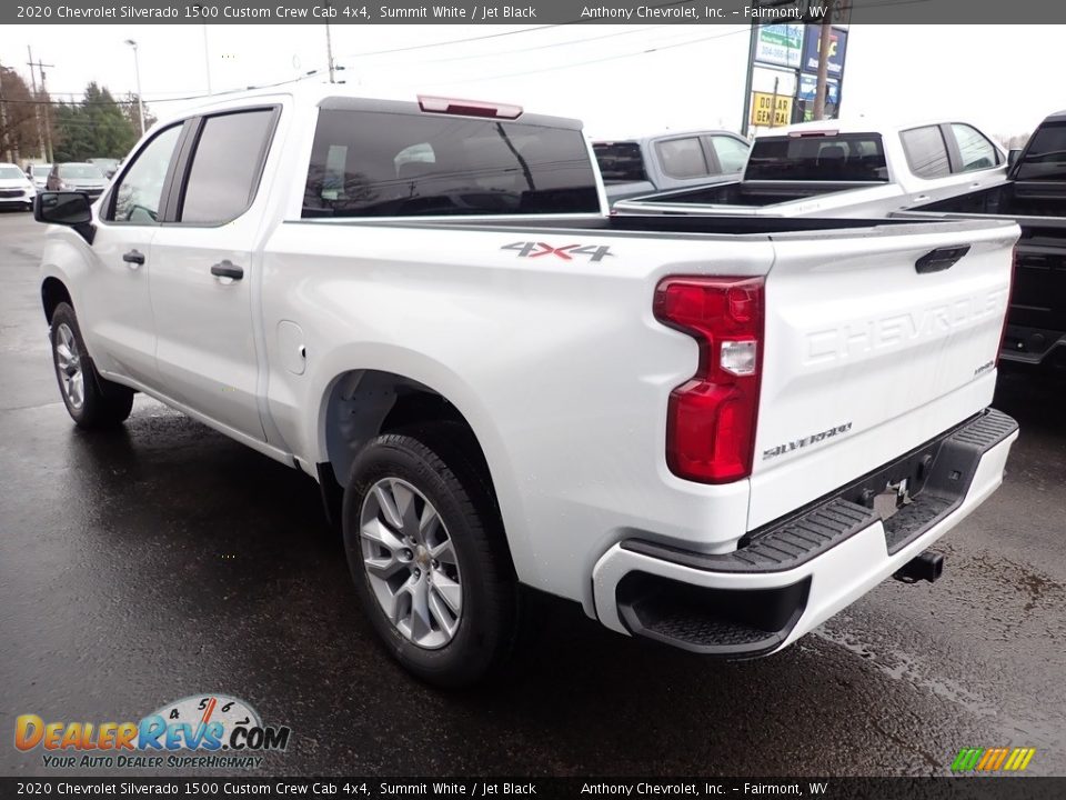 2020 Chevrolet Silverado 1500 Custom Crew Cab 4x4 Summit White / Jet Black Photo #5