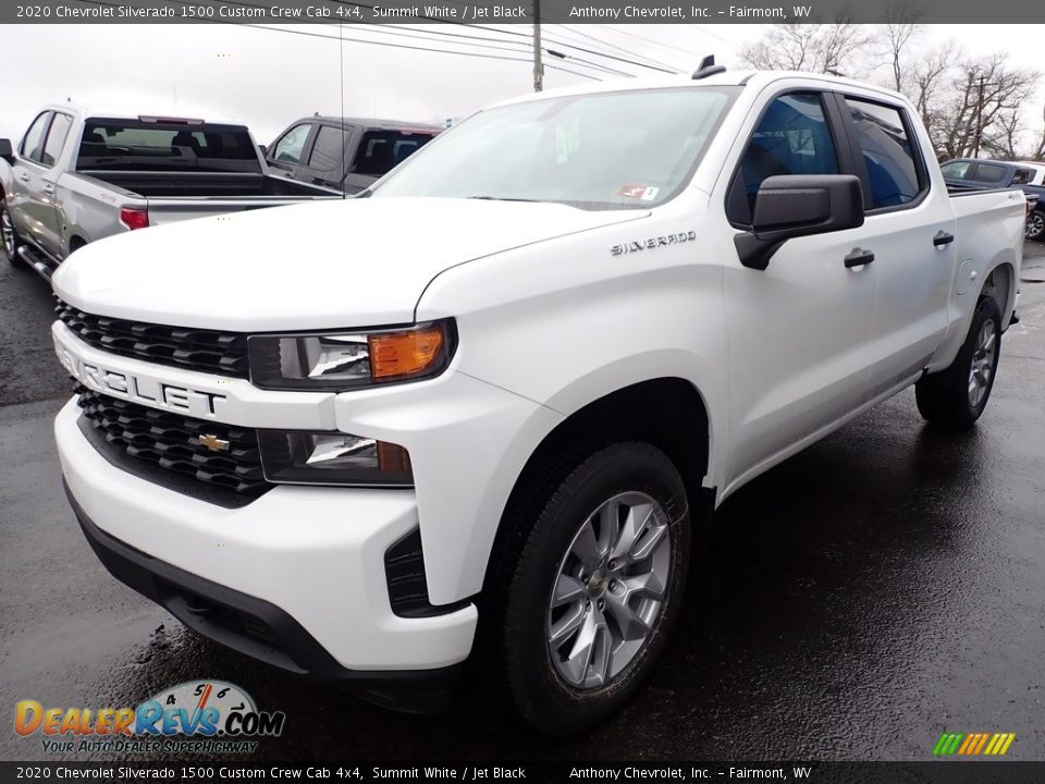 2020 Chevrolet Silverado 1500 Custom Crew Cab 4x4 Summit White / Jet Black Photo #6