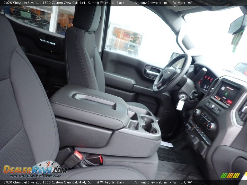 2020 Chevrolet Silverado 1500 Custom Crew Cab 4x4 Summit White / Jet Black Photo #8