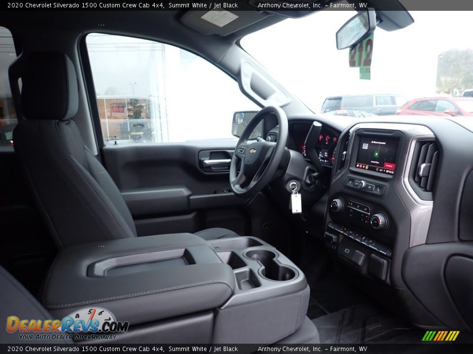 2020 Chevrolet Silverado 1500 Custom Crew Cab 4x4 Summit White / Jet Black Photo #9