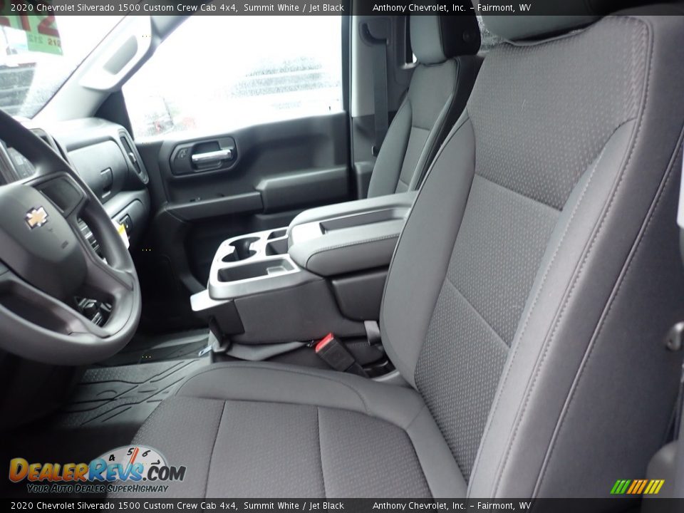 2020 Chevrolet Silverado 1500 Custom Crew Cab 4x4 Summit White / Jet Black Photo #12