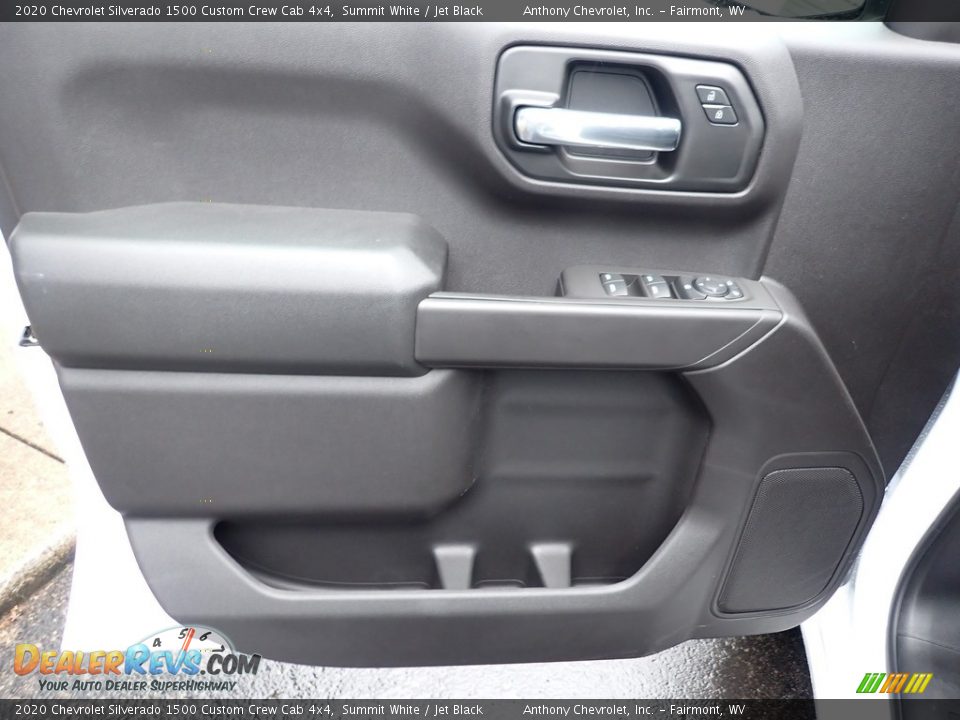 2020 Chevrolet Silverado 1500 Custom Crew Cab 4x4 Summit White / Jet Black Photo #13