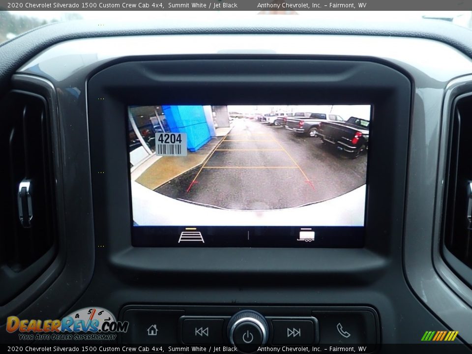 2020 Chevrolet Silverado 1500 Custom Crew Cab 4x4 Summit White / Jet Black Photo #16