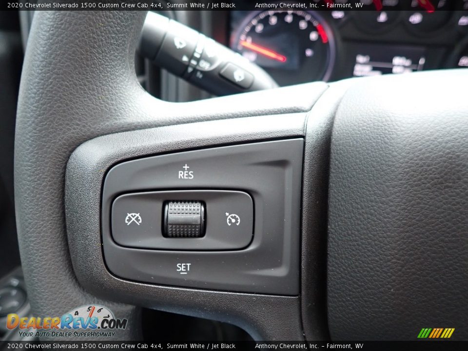 2020 Chevrolet Silverado 1500 Custom Crew Cab 4x4 Summit White / Jet Black Photo #17