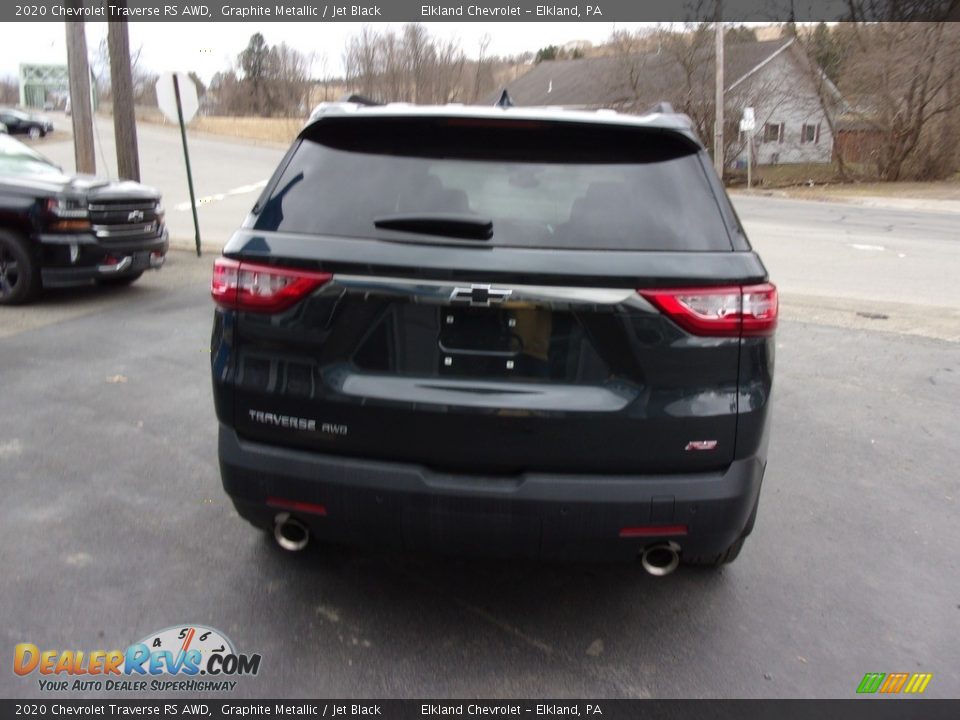 2020 Chevrolet Traverse RS AWD Graphite Metallic / Jet Black Photo #5