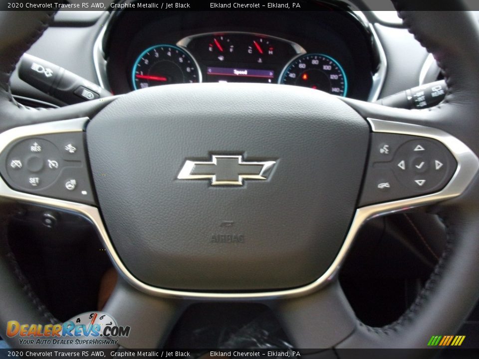 2020 Chevrolet Traverse RS AWD Graphite Metallic / Jet Black Photo #18