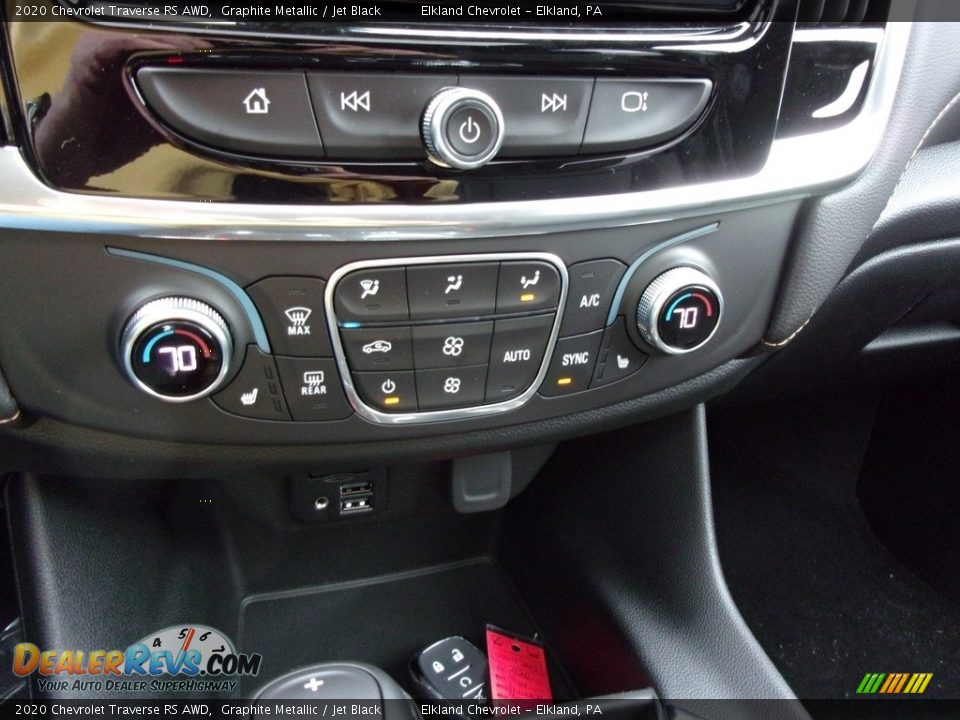 2020 Chevrolet Traverse RS AWD Graphite Metallic / Jet Black Photo #22