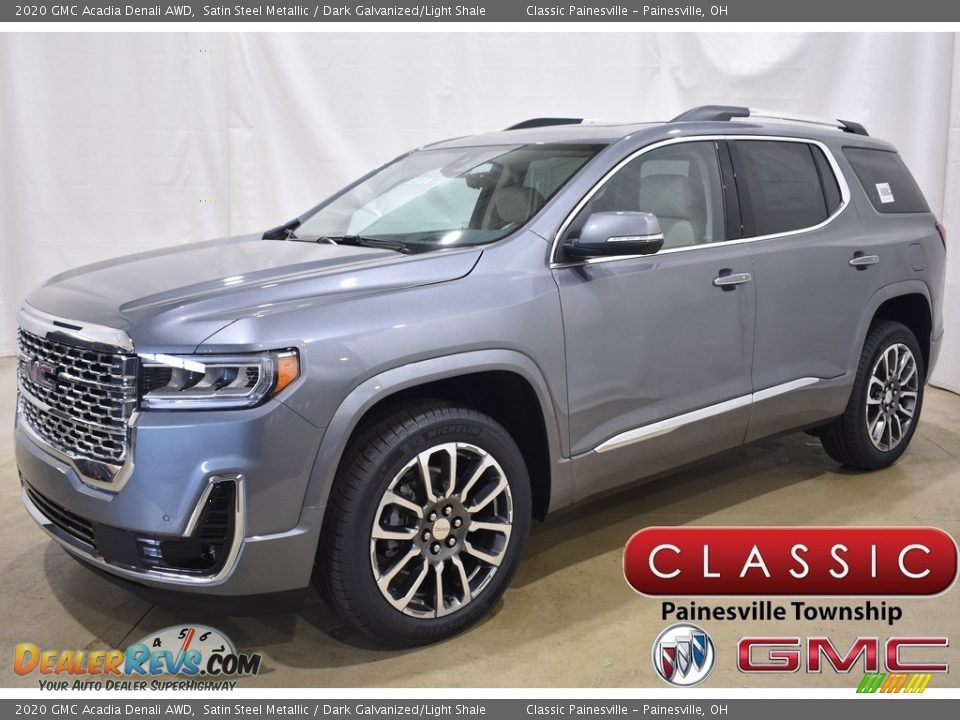 2020 GMC Acadia Denali AWD Satin Steel Metallic / Dark Galvanized/Light Shale Photo #1