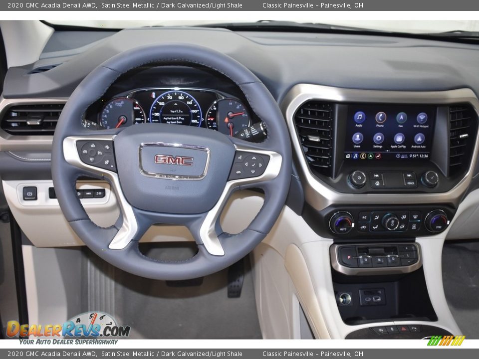 2020 GMC Acadia Denali AWD Satin Steel Metallic / Dark Galvanized/Light Shale Photo #8