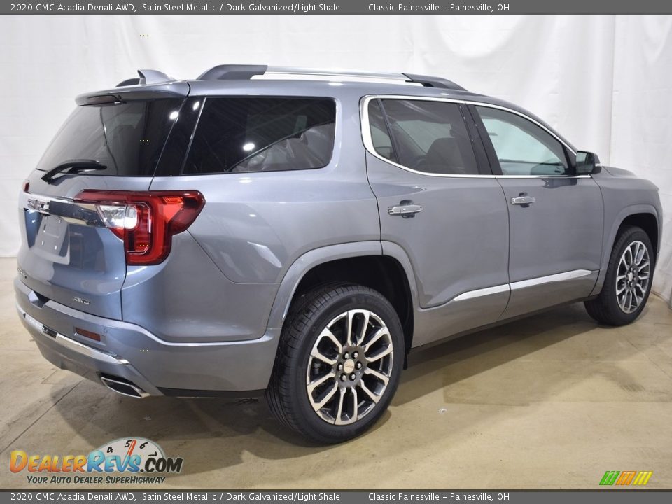 2020 GMC Acadia Denali AWD Satin Steel Metallic / Dark Galvanized/Light Shale Photo #13