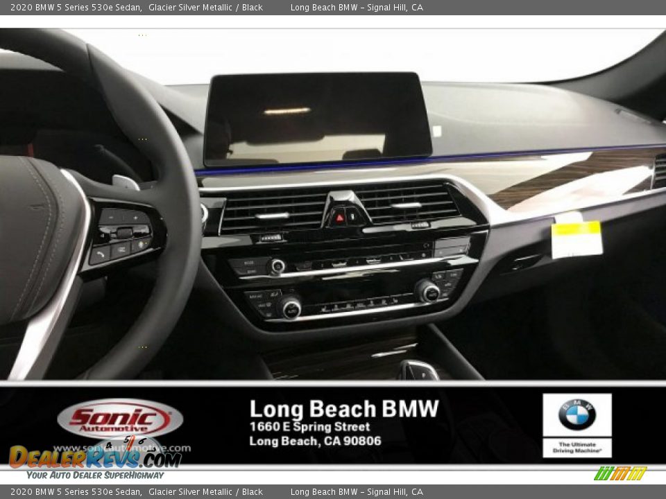 2020 BMW 5 Series 530e Sedan Glacier Silver Metallic / Black Photo #5
