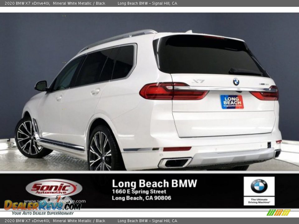 2020 BMW X7 xDrive40i Mineral White Metallic / Black Photo #2